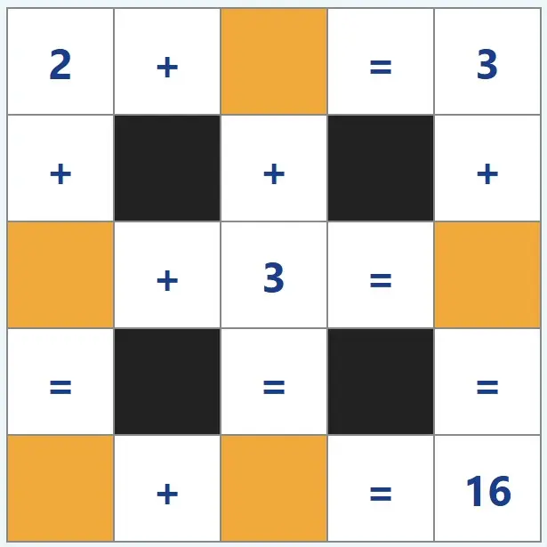Crossword Math